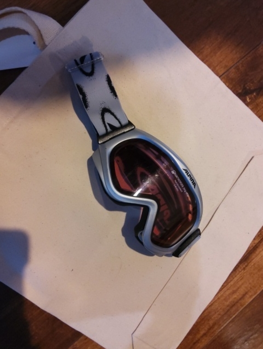 ALPINA Uattroflex Fog-stop Hardcoated E-Rotic Silver Snow Sports Goggles